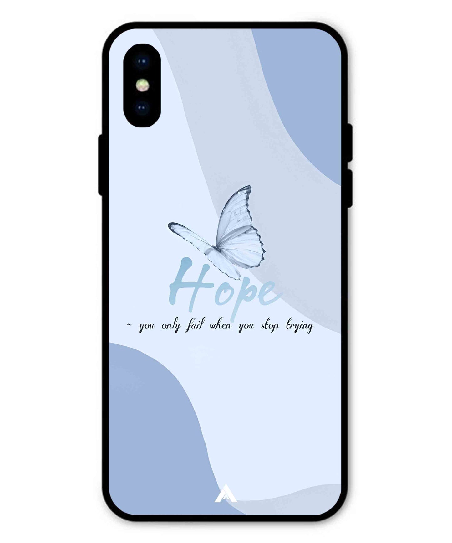 Hope Metal Back Cover Phone Case for iPhone Xs