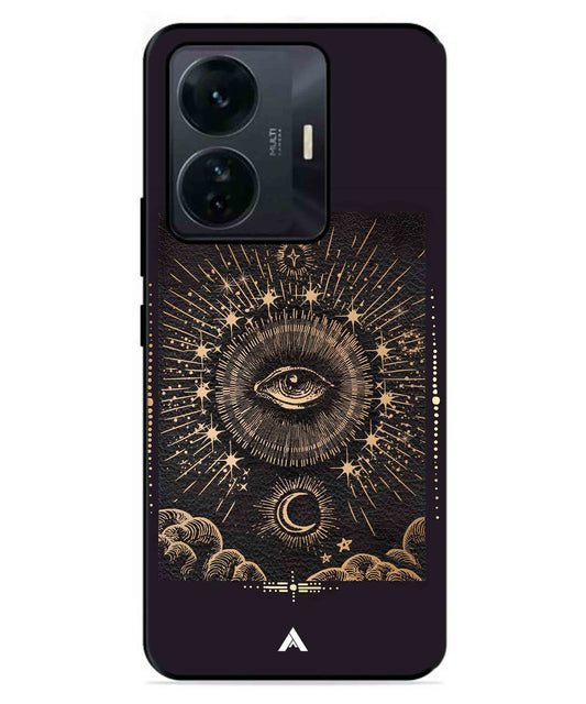 Illuminating Eye Metal Back Cover Phone Case for IQOO Z6 Pro