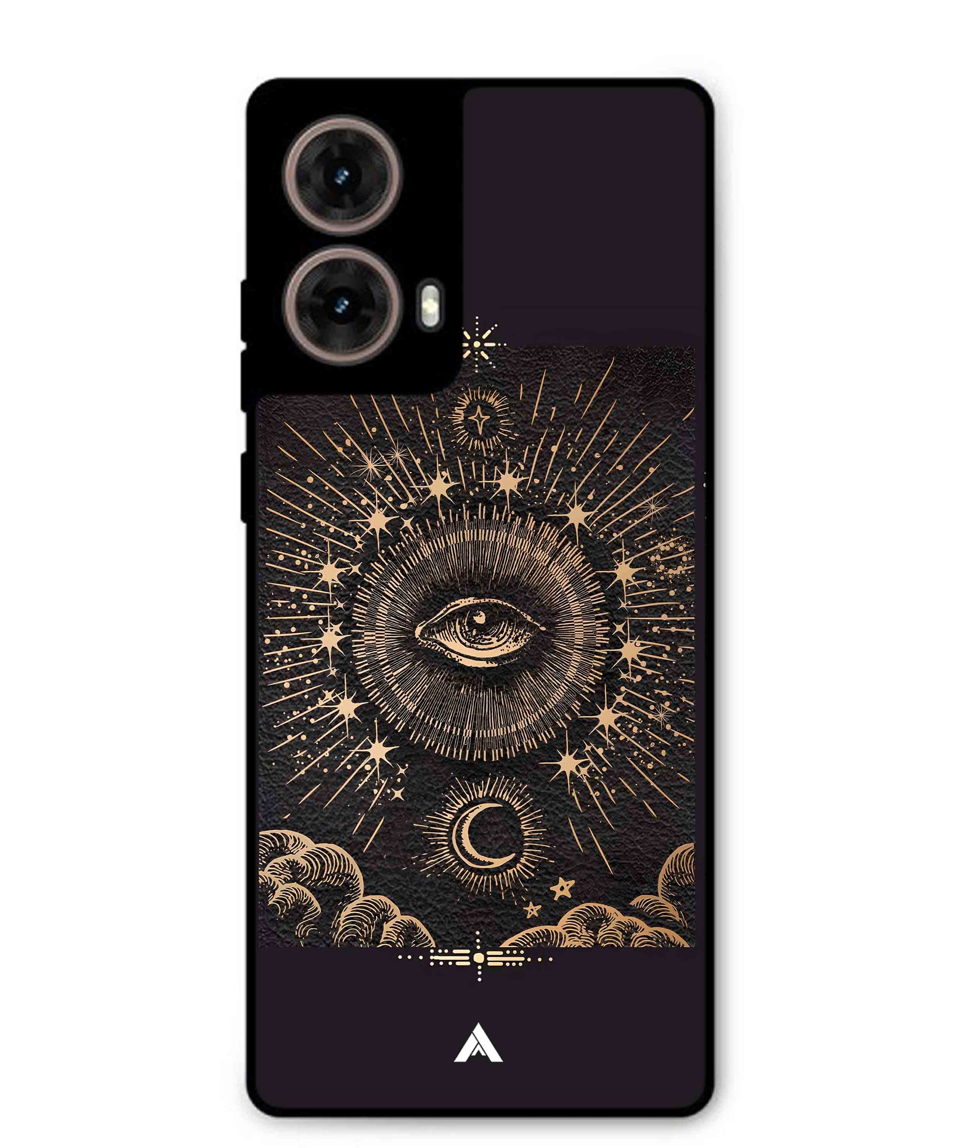 Illuminating Eye Metal Back Cover Phone Case for Moto G85