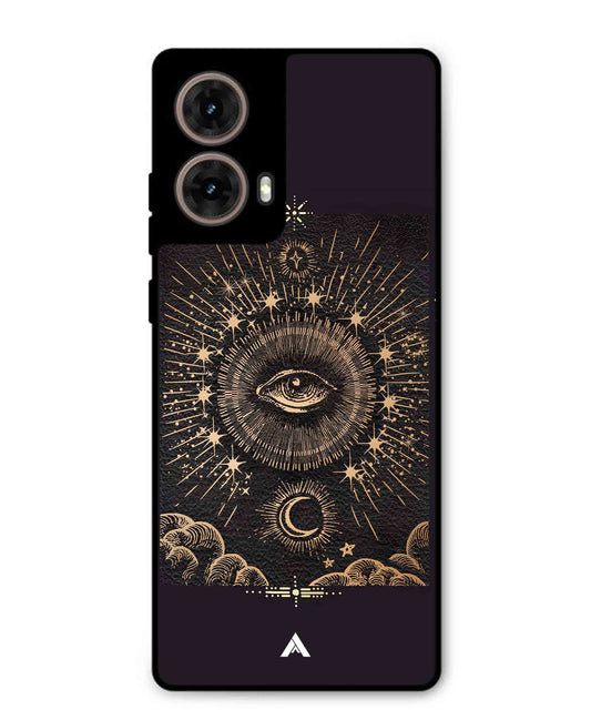Illuminating Eye Metal Back Cover Phone Case for Moto G85