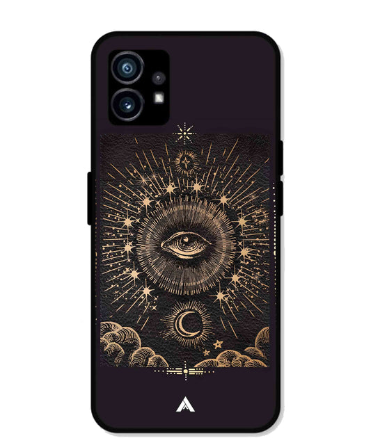 Illuminating Eye Metal Back Cover Phone Case for Nothing Phone 1