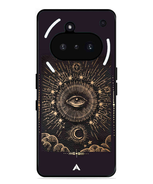 Illuminating Eye Metal Back Cover Phone Case for Nothing Phone 3a