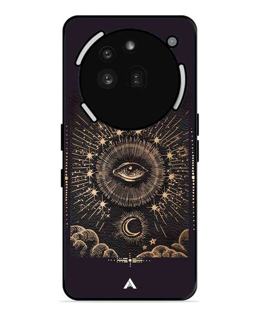 Illuminating Eye Metal Back Cover Phone Case for Nothing Phone 3a Pro