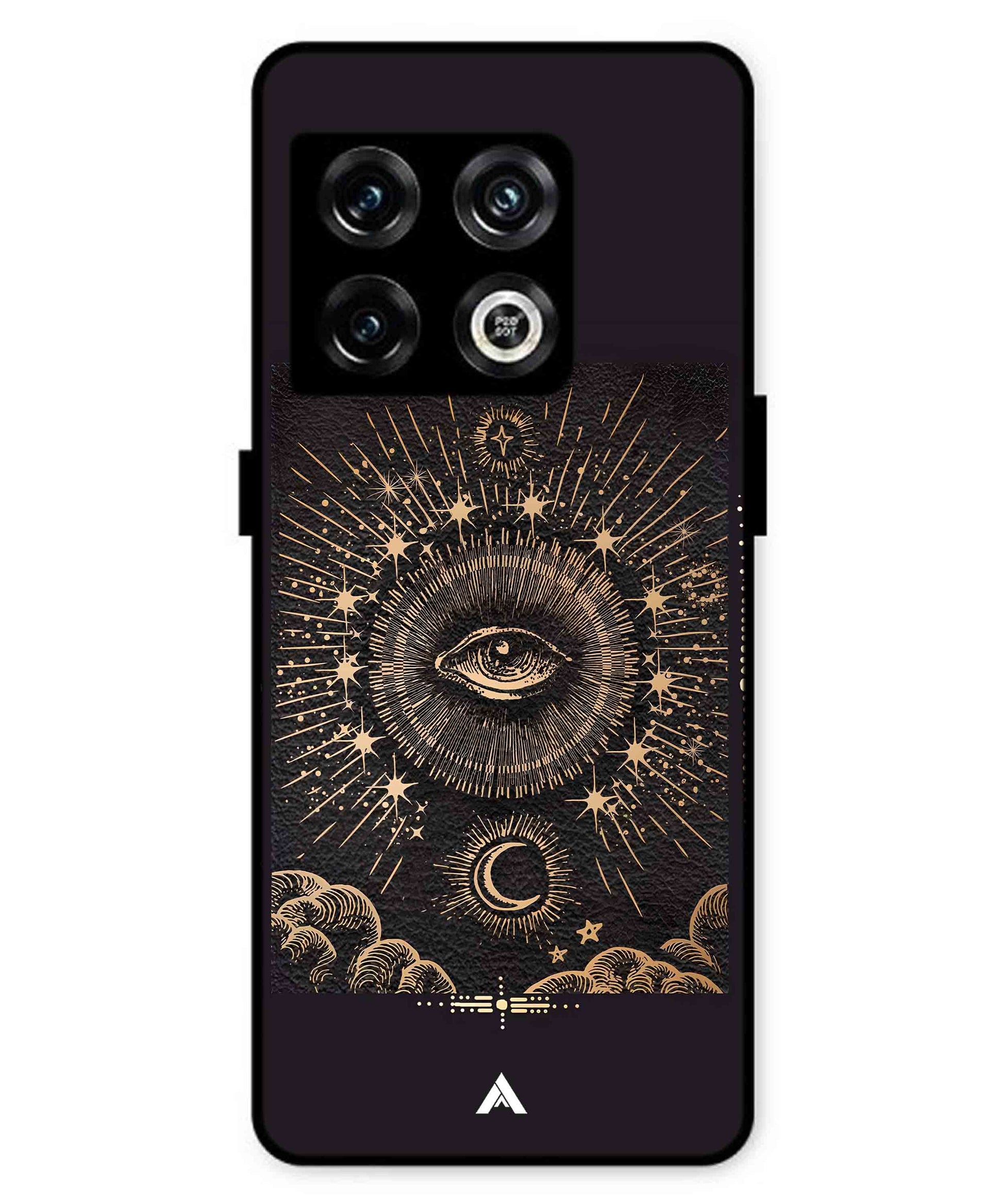 Illuminating Eye Metal Back Cover Phone Case for Oneplus 10 Pro