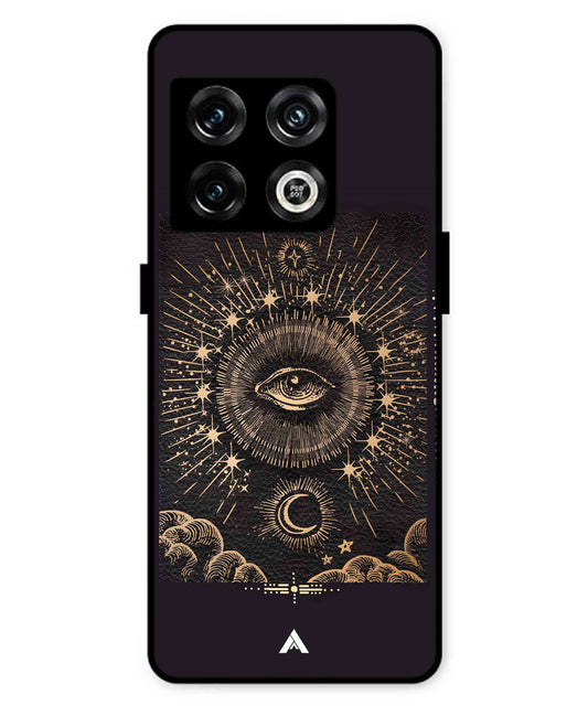 Illuminating Eye Metal Back Cover Phone Case for Oneplus 10 Pro