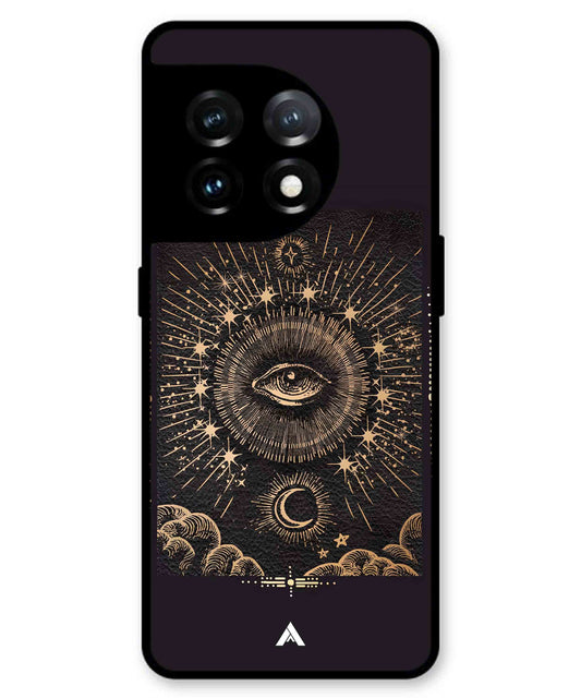 Illuminating Eye Metal Back Cover Phone Case for Oneplus 11