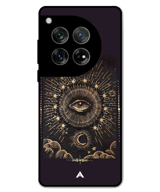 Illuminating Eye Metal Back Cover Phone Case for Oneplus 12