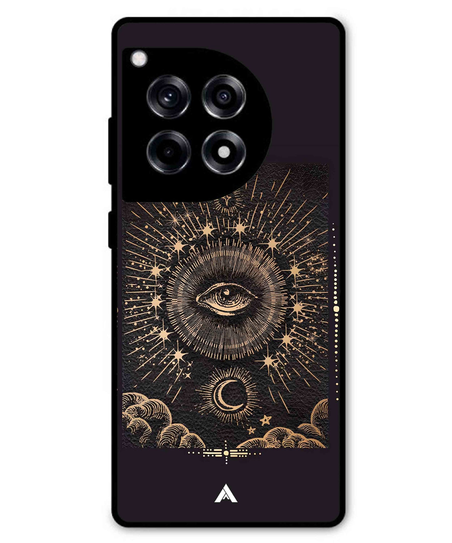 Illuminating Eye Metal Back Cover Phone Case for Oneplus 12R