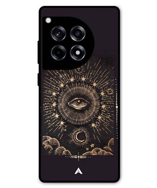 Illuminating Eye Metal Back Cover Phone Case for Oneplus 12R