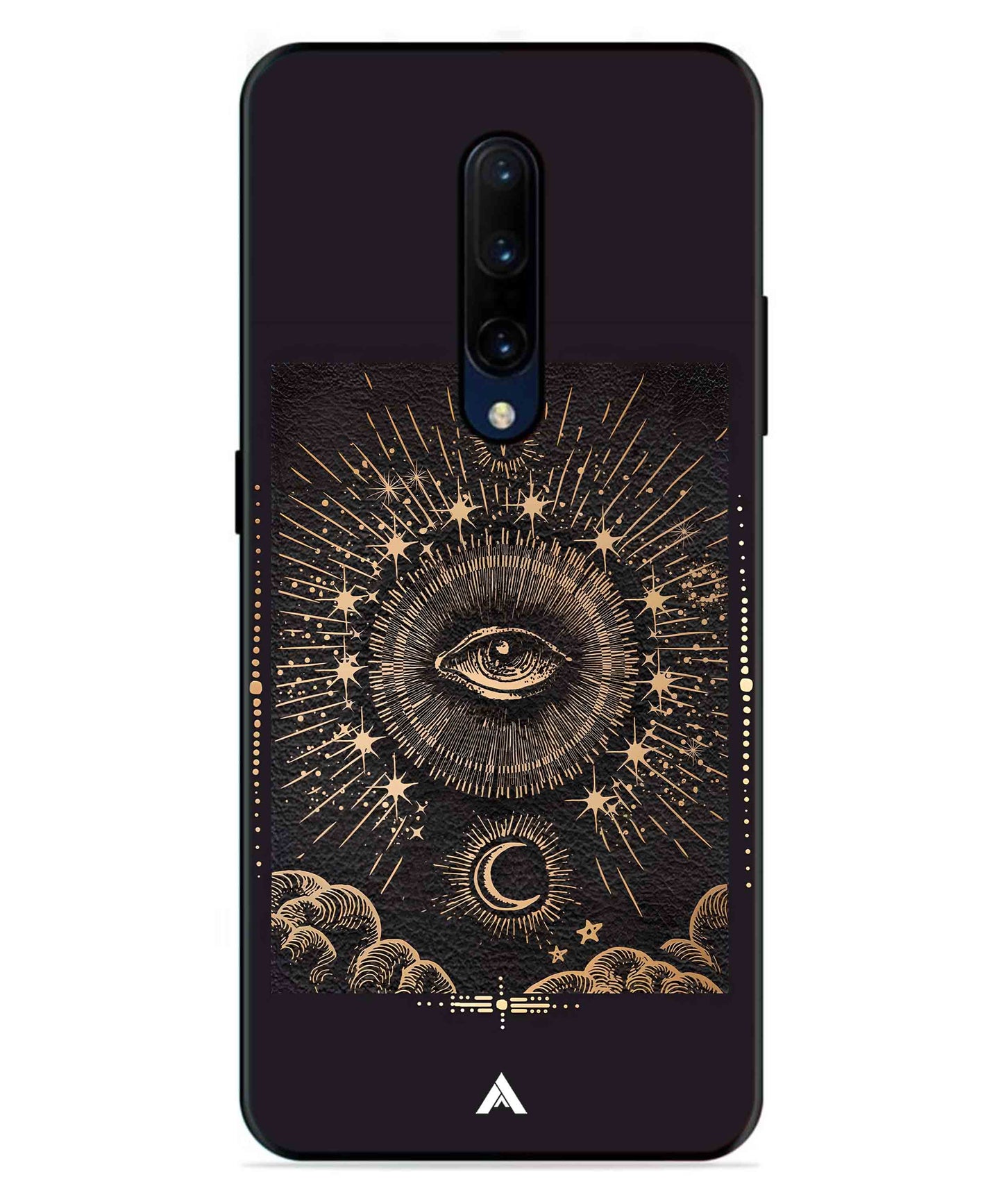 Illuminating Eye Metal Back Cover Phone Case for Oneplus 7 Pro