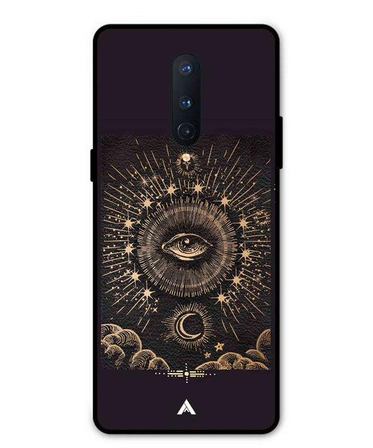 Illuminating Eye Metal Back Cover Phone Case for Oneplus 8