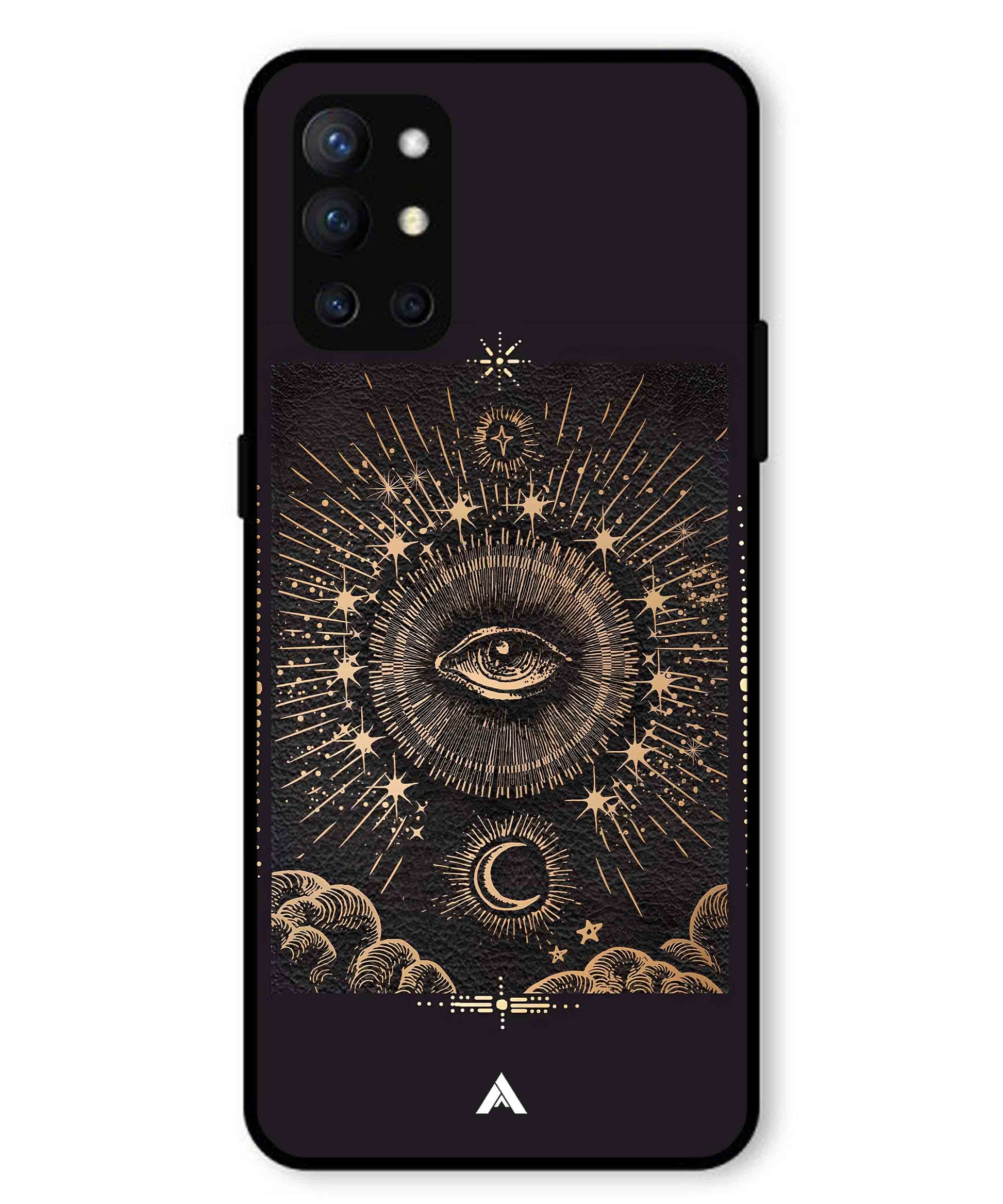 Illuminating Eye Metal Back Cover Phone Case for Oneplus 9R
