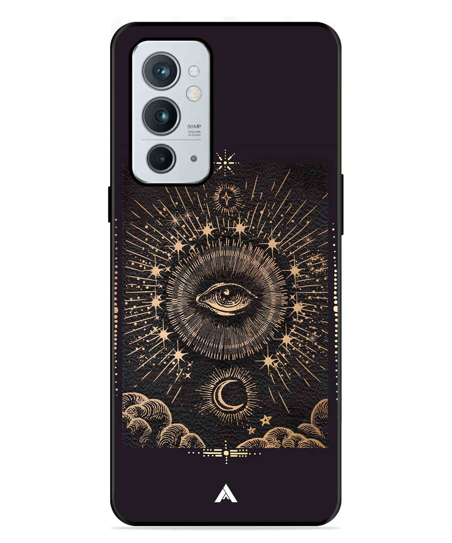 Illuminating Eye Metal Back Cover Phone Case for Oneplus 9RT
