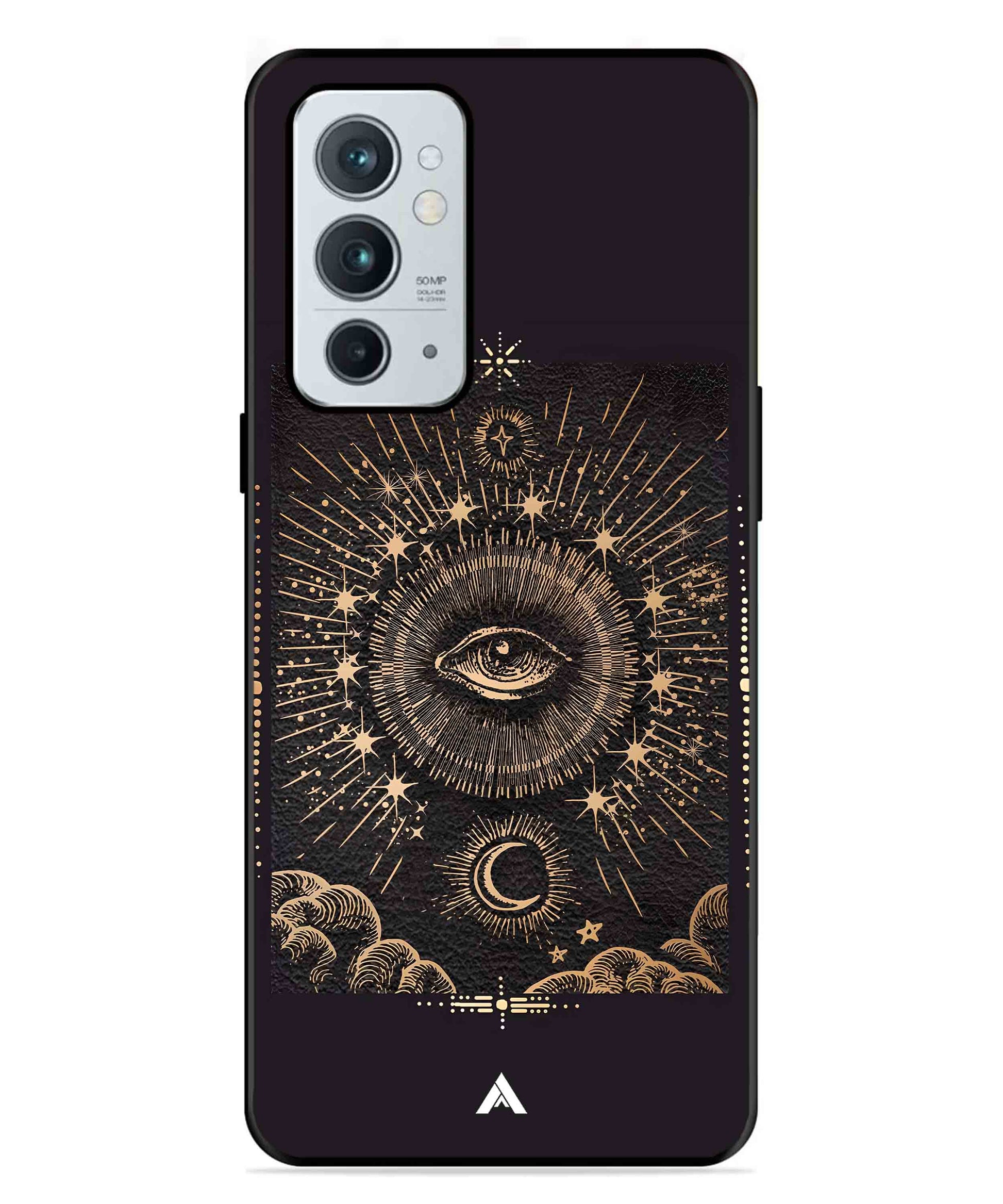 Illuminating Eye Metal Back Cover Phone Case for Oneplus 9RT