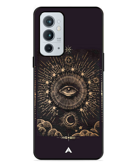 Illuminating Eye Metal Back Cover Phone Case for Oneplus 9RT