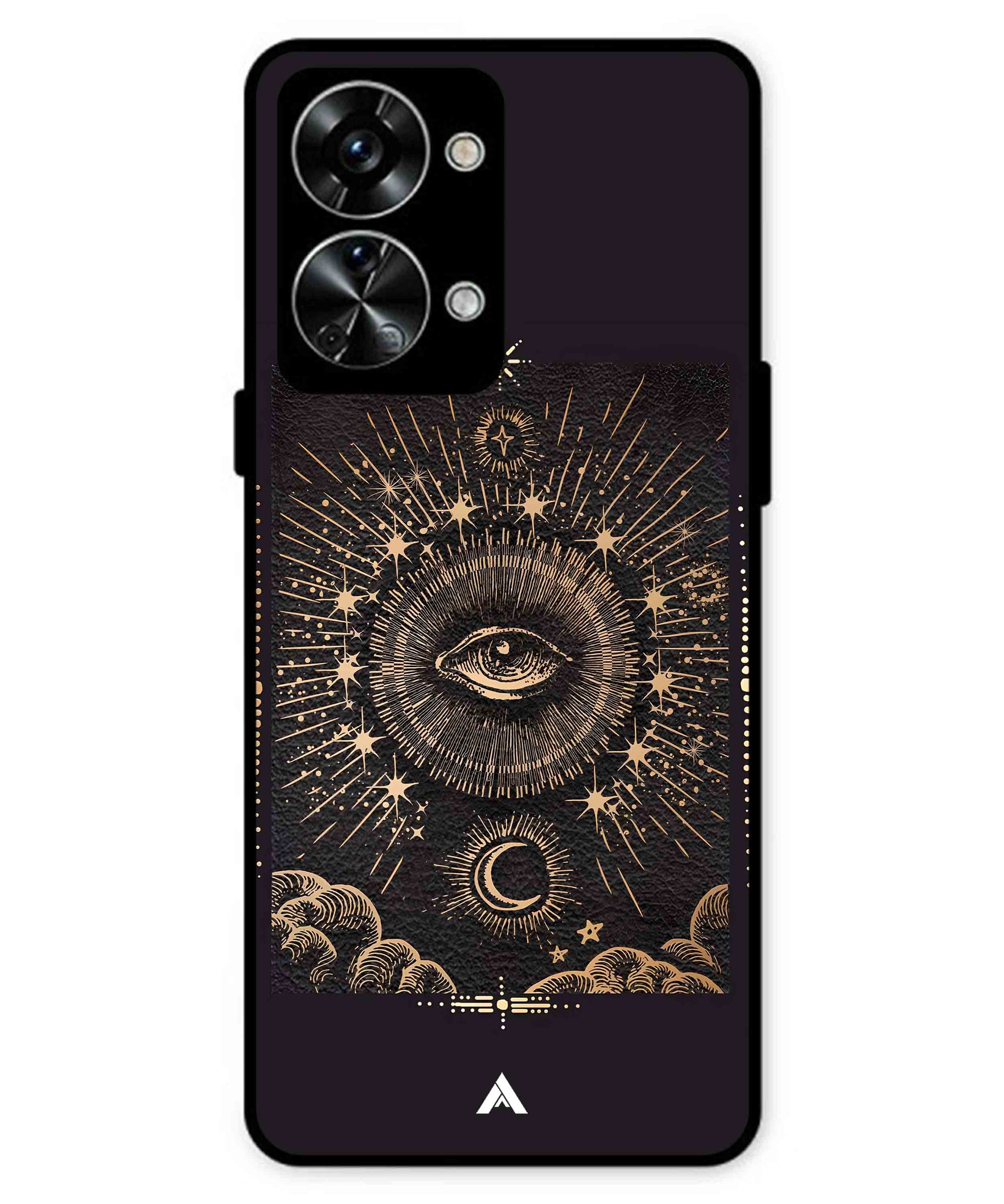 Illuminating Eye Metal Back Cover Phone Case for Oneplus Nord 2T