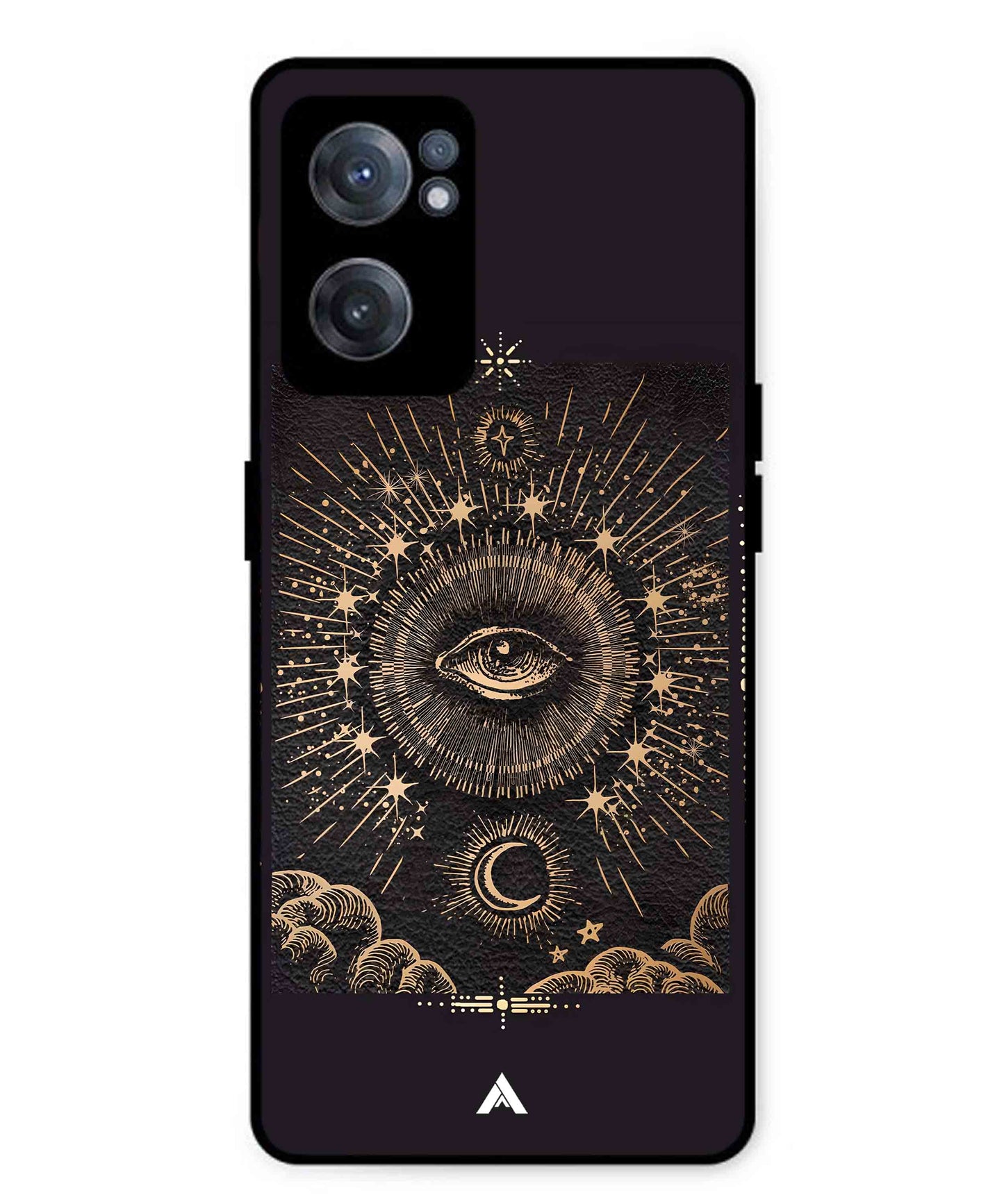 Illuminating Eye Metal Back Cover Phone Case for Oneplus Nord CE 2