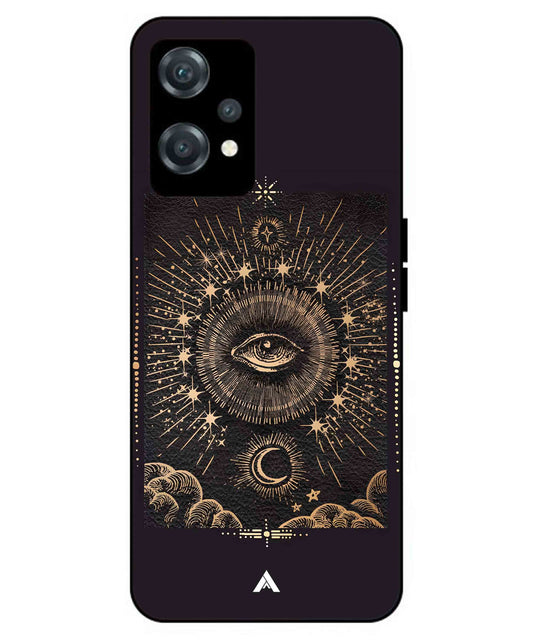 Illuminating Eye Metal Back Cover Phone Case for Oneplus Nord CE 2 Lite