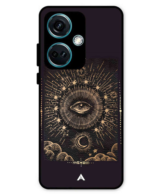 Illuminating Eye Metal Back Cover Phone Case for Oneplus Nord CE 3