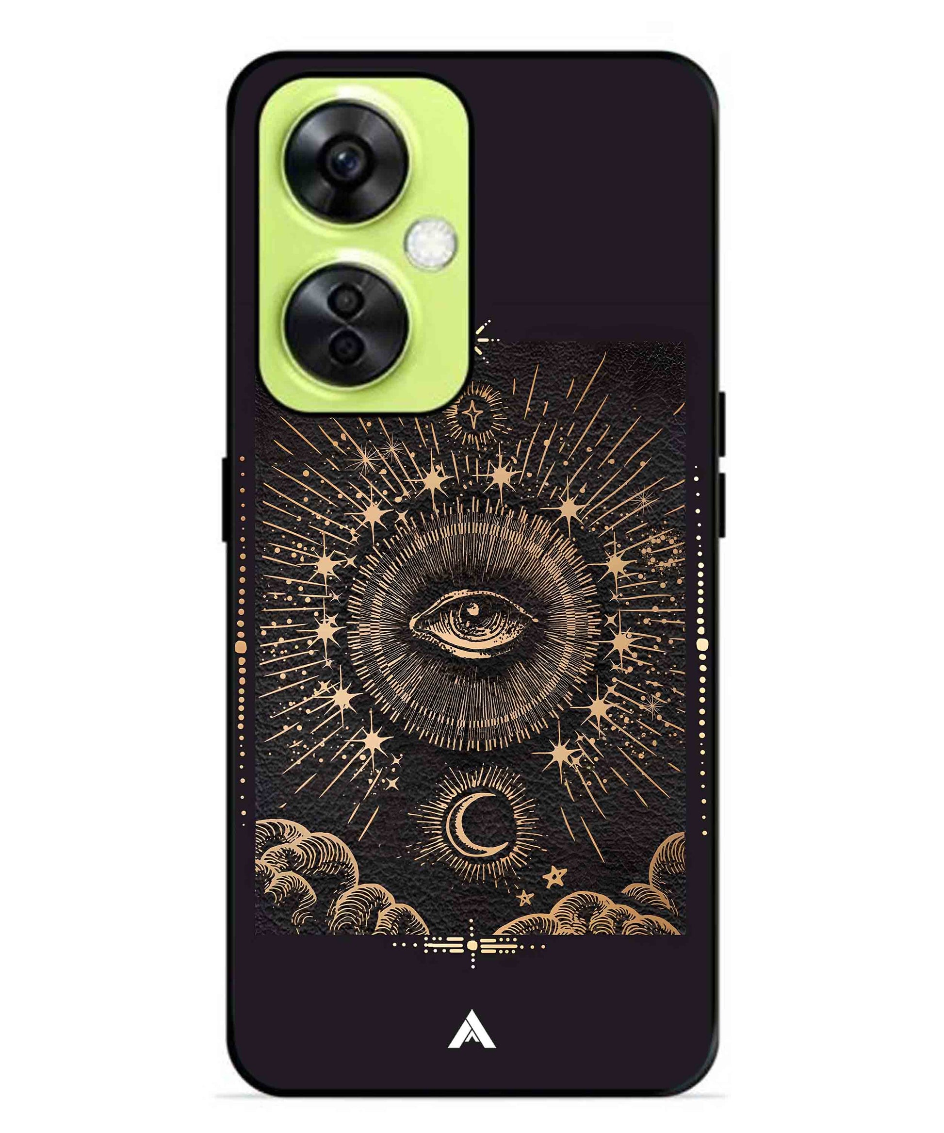 Illuminating Eye Metal Back Cover Phone Case for Oneplus Nord CE 3 Lite