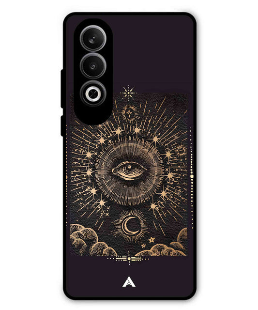 Illuminating Eye Metal Back Cover Phone Case for Oneplus Nord CE 4