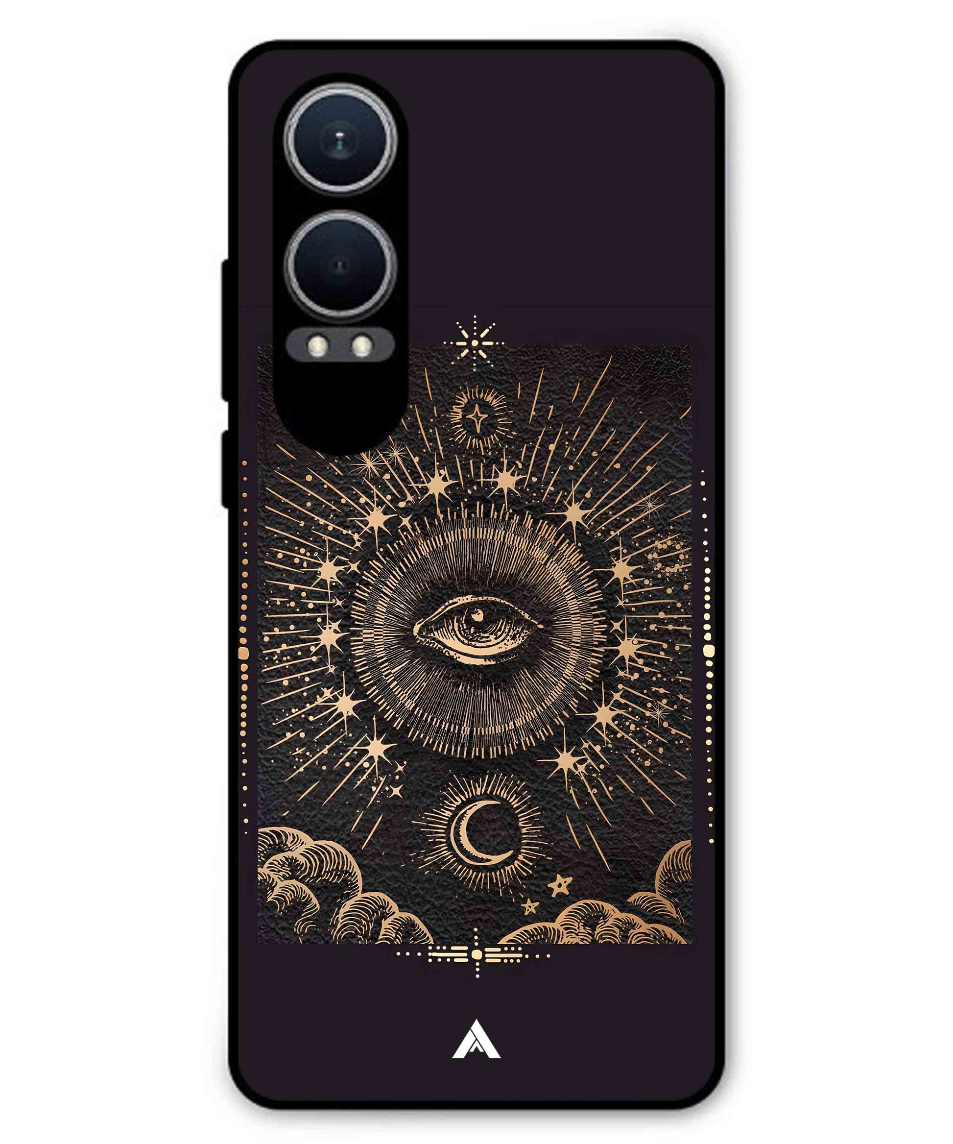 Illuminating Eye Metal Back Cover Phone Case for Oneplus Nord CE 4 Lite
