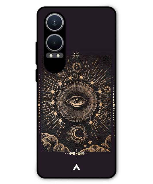 Illuminating Eye Metal Back Cover Phone Case for Oneplus Nord CE 4 Lite