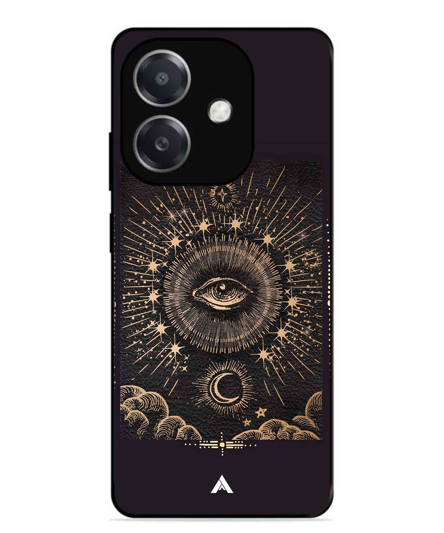 Illuminating Eye Metal Back Cover Phone Case for Oppo A3