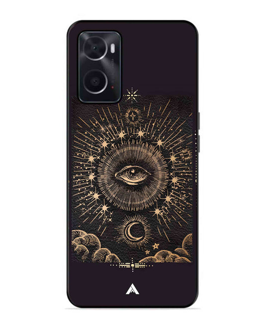 Illuminating Eye Metal Back Cover Phone Case for Oppo A36