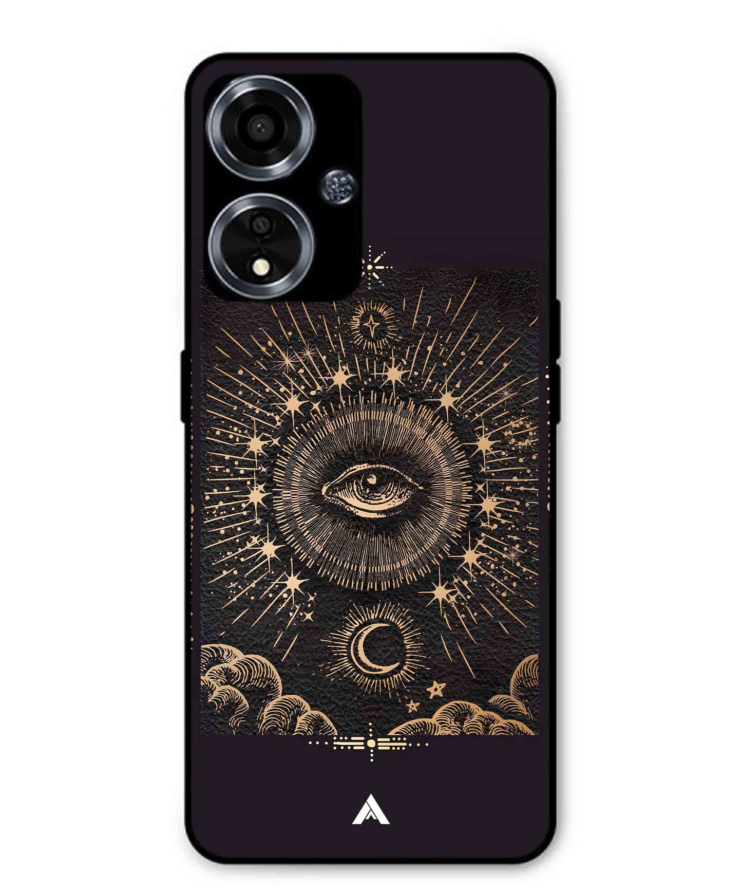 Illuminating Eye Metal Back Cover Phone Case for Oppo A59