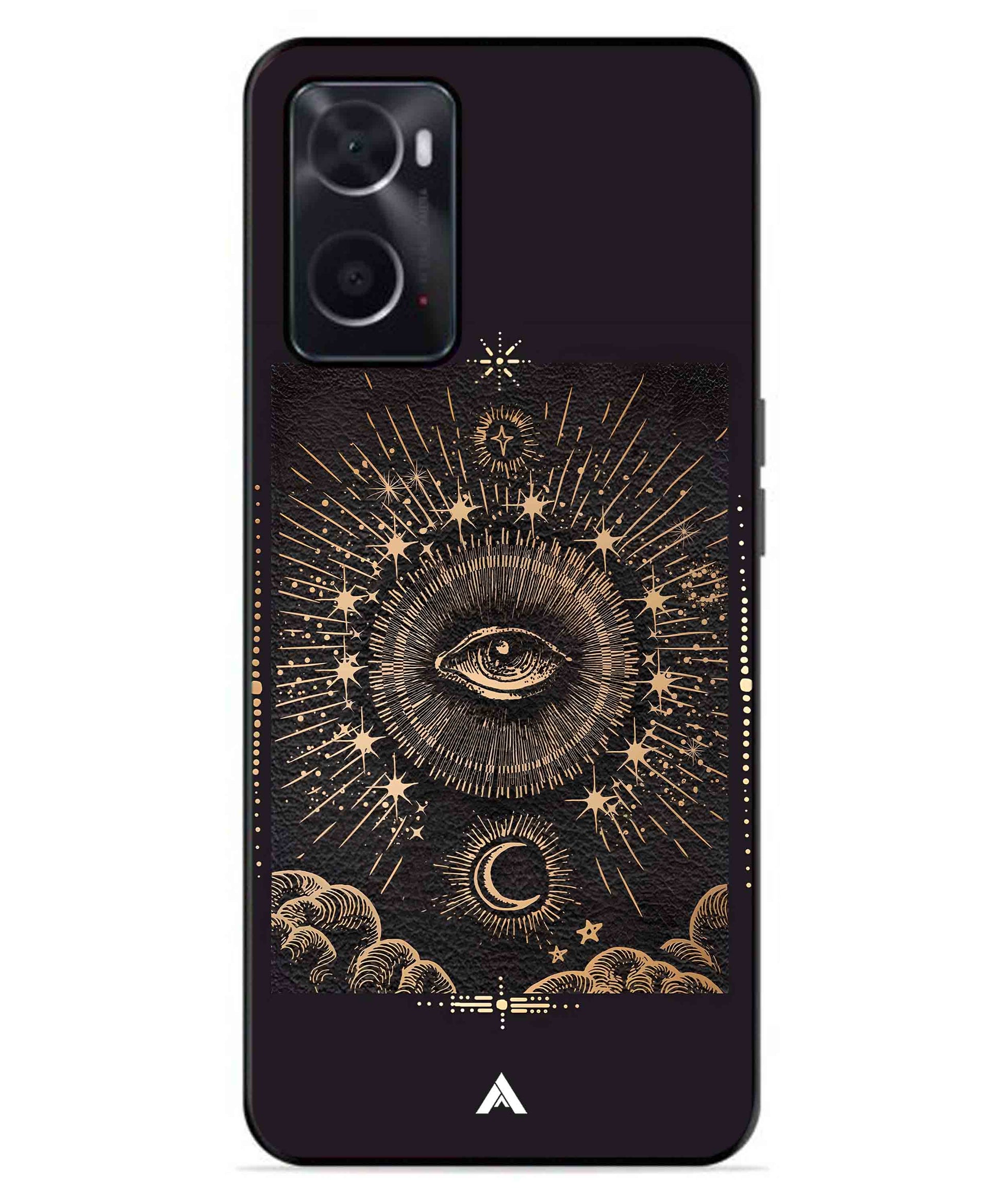 Illuminating Eye Metal Back Cover Phone Case for Oppo A96