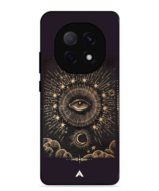 Illuminating Eye Metal Back Cover Phone Case for Oppo F29 Pro