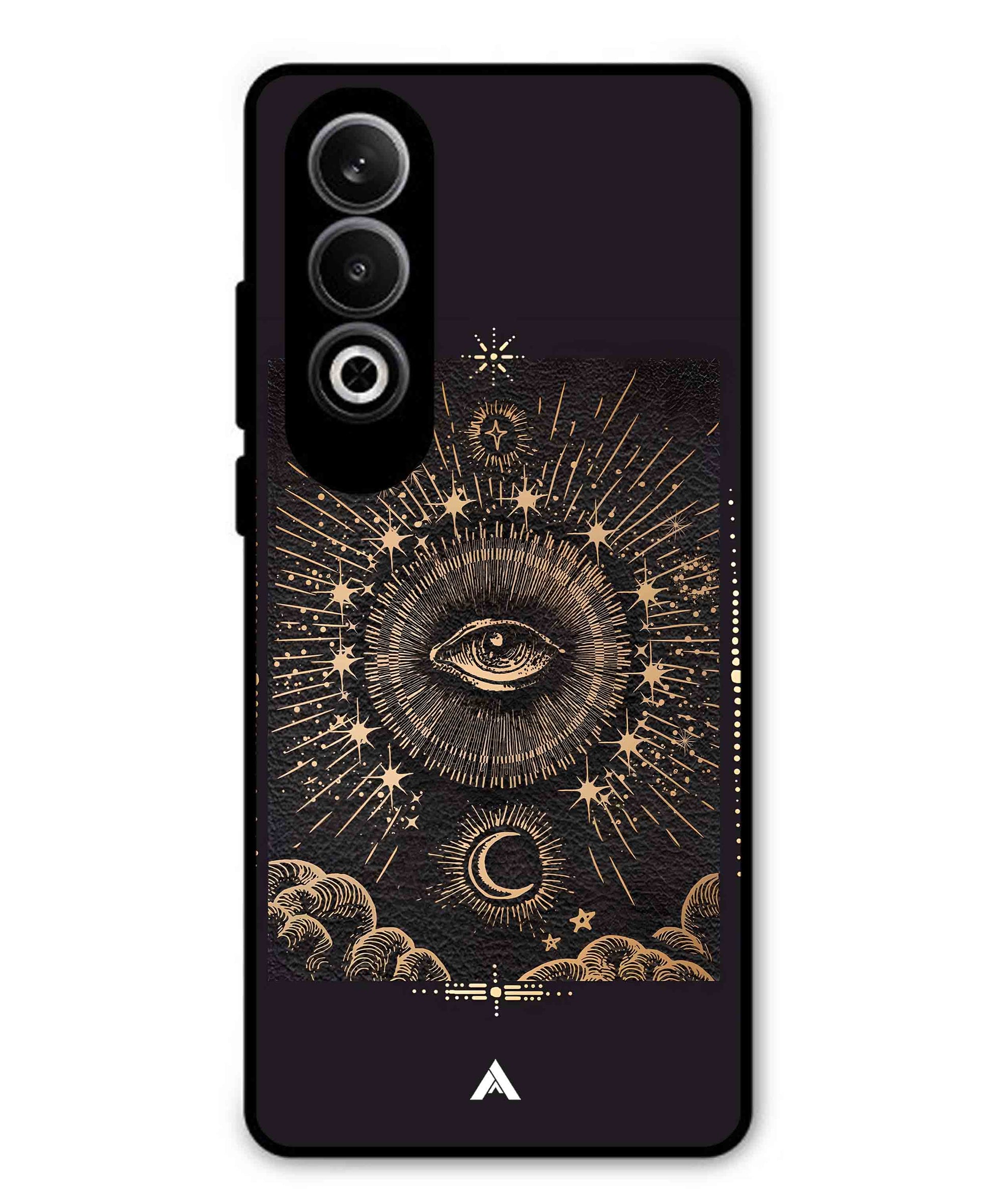 Illuminating Eye Metal Back Cover Phone Case for Oppo K12