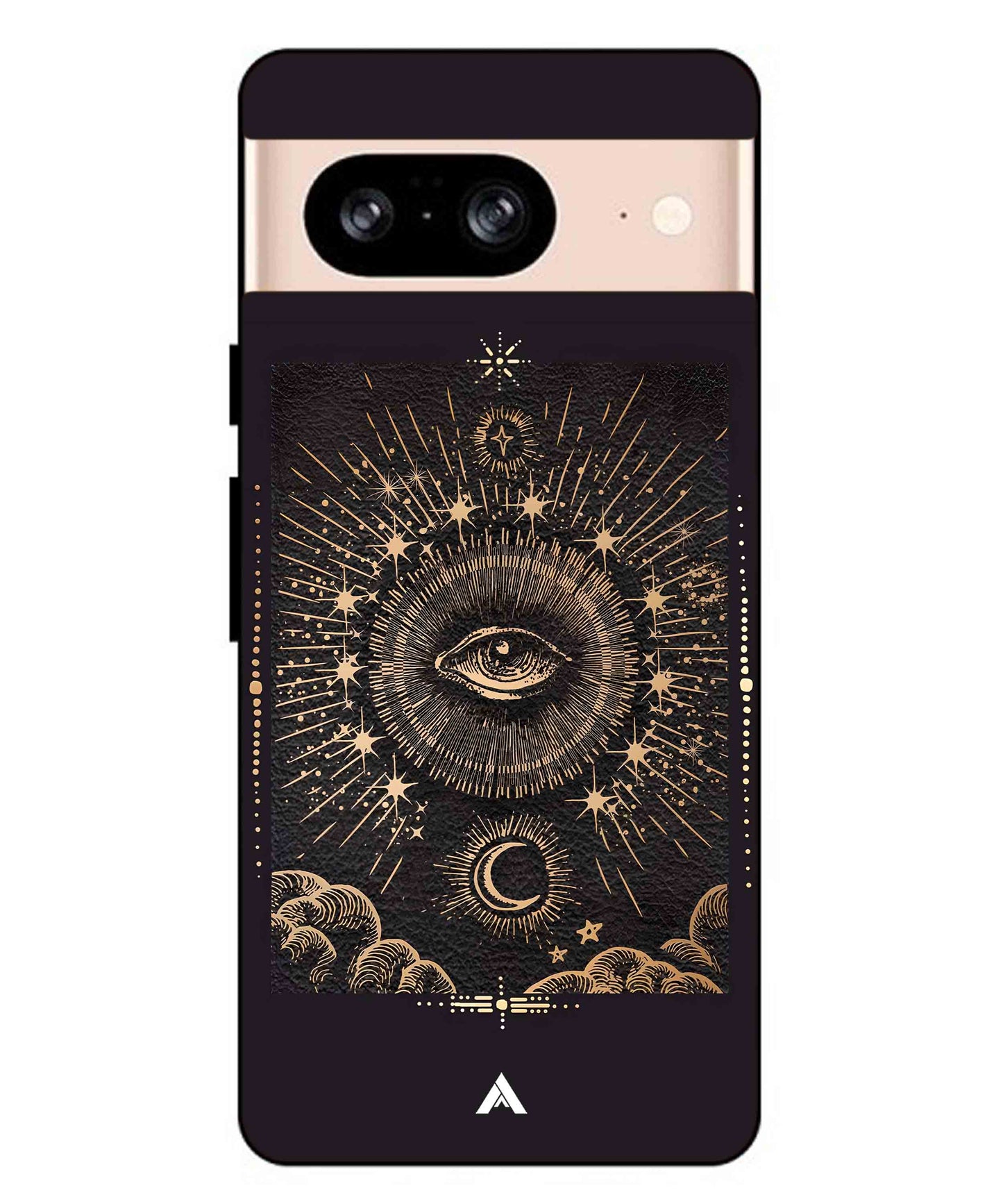 Illuminating Eye Metal Back Cover Phone Case for Pixel 8