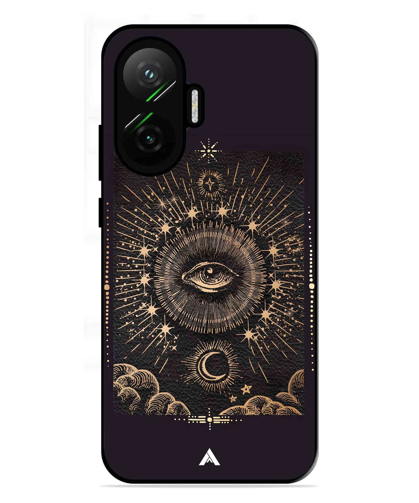 Illuminating Eye Metal Back Cover Phone Case for Poco F7