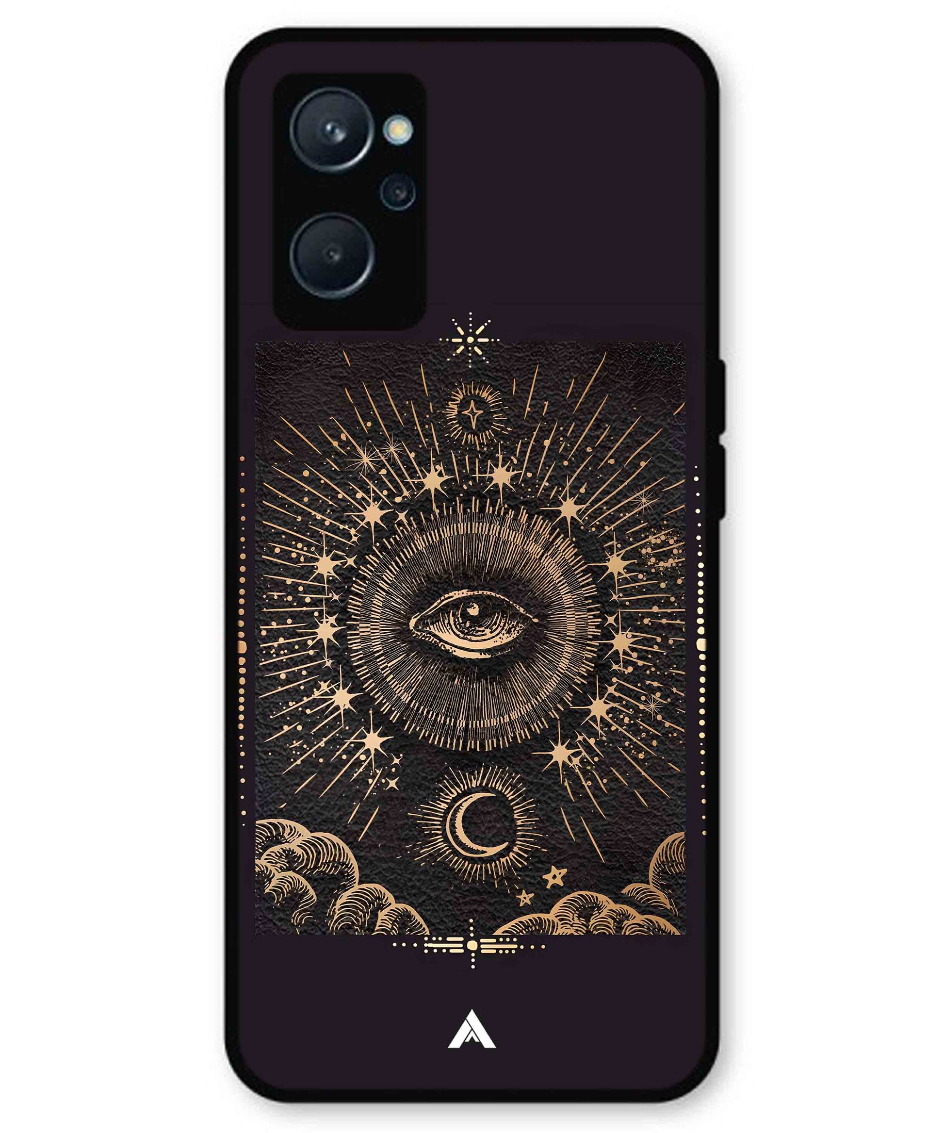 Illuminating Eye Metal Back Cover Phone Case for Realme 10