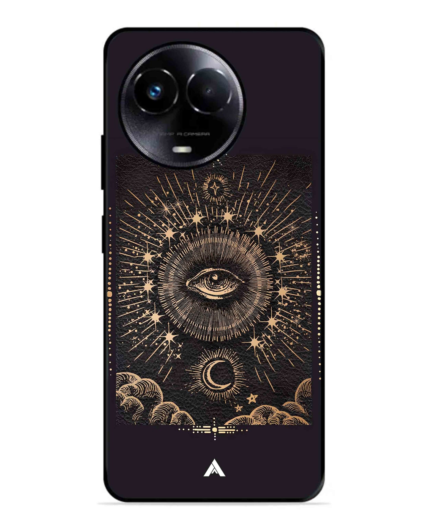 Illuminating Eye Metal Back Cover Phone Case for Realme 11X