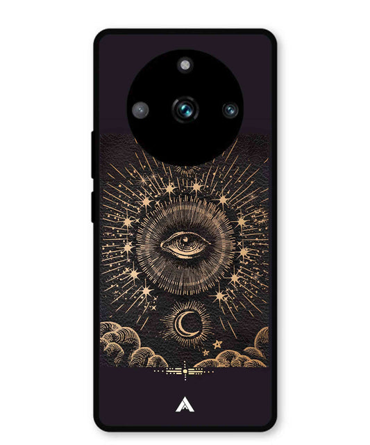 Illuminating Eye Metal Back Cover Phone Case for Realme 11 Pro Plus