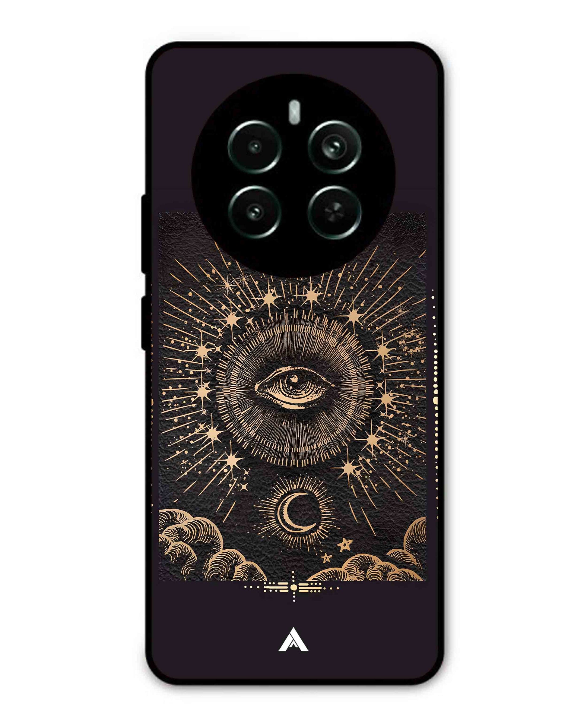 Illuminating Eye Metal Back Cover Phone Case for Realme 12 Plus