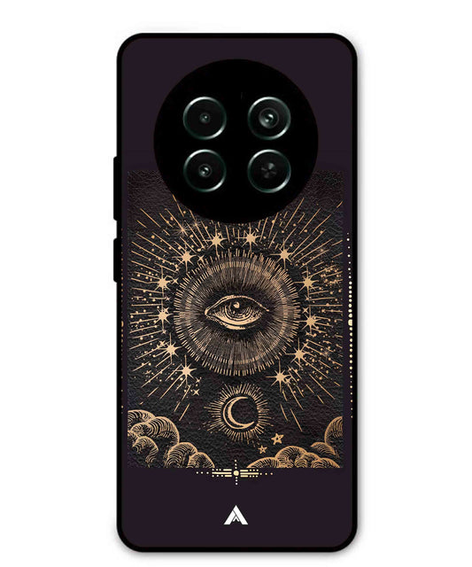 Illuminating Eye Metal Back Cover Phone Case for Realme 12x