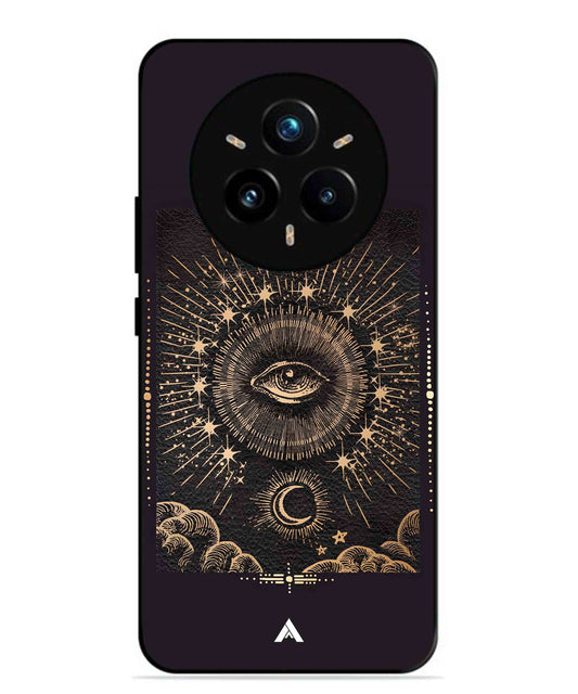 Illuminating Eye Metal Back Cover Phone Case for Realme 14 Pro Plus