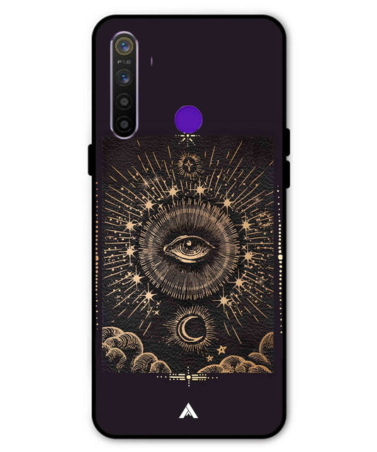 Illuminating Eye Metal Back Cover Phone Case for Realme 5