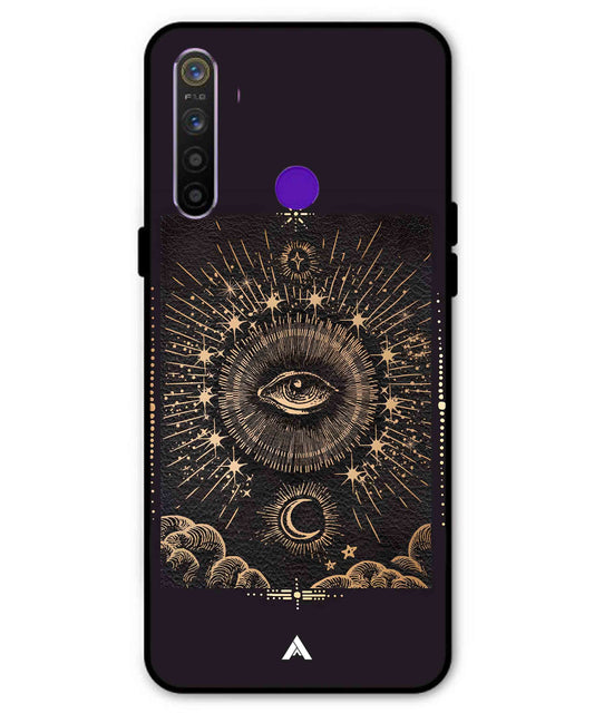 Illuminating Eye Metal Back Cover Phone Case for Realme 5s
