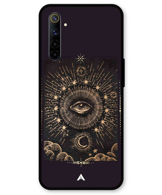 Illuminating Eye Metal Back Cover Phone Case for Realme 6i