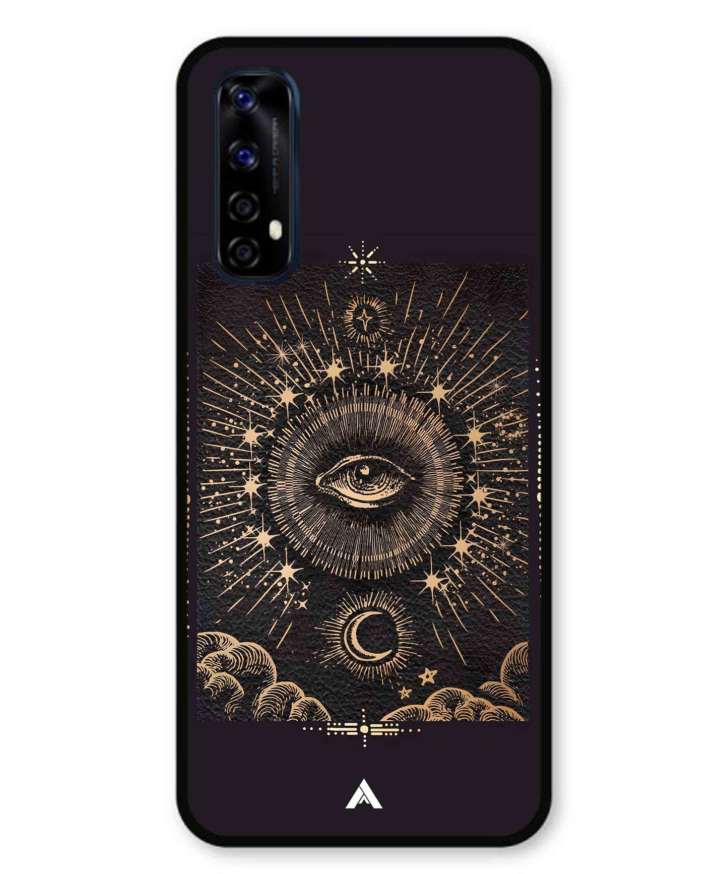 Illuminating Eye Metal Back Cover Phone Case for Realme 7