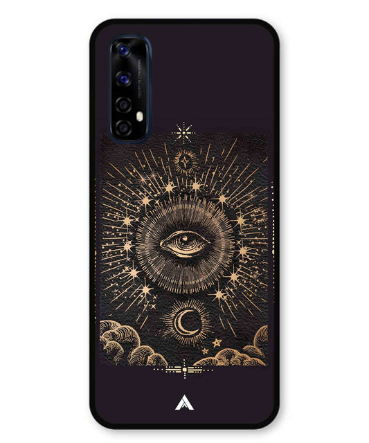 Illuminating Eye Metal Back Cover Phone Case for Realme 7