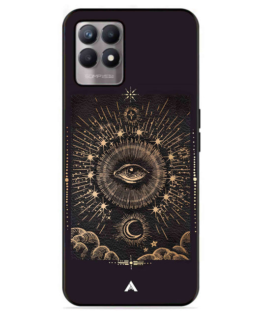 Illuminating Eye Metal Back Cover Phone Case for Realme 8 4G