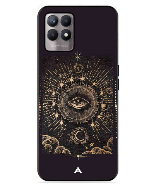Illuminating Eye Metal Back Cover Phone Case for Realme 8 Pro