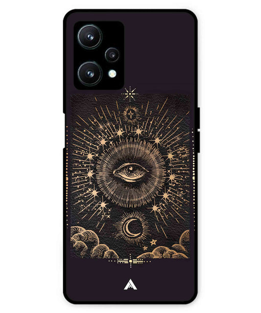 Illuminating Eye Metal Back Cover Phone Case for Realme 9 SE