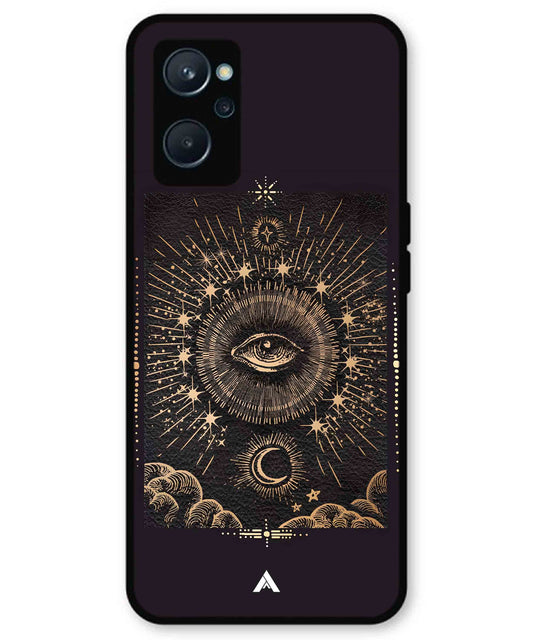 Illuminating Eye Metal Back Cover Phone Case for Realme 9i